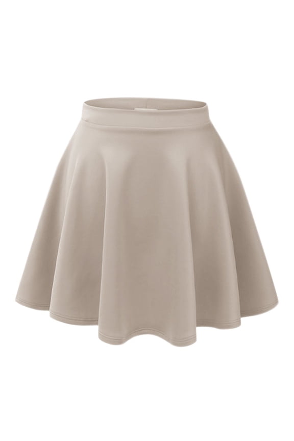Popular Summer Flare Skater Mini Skirt with Banded Waist