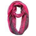 thumbnail image 1 of Peach Couture Retro Neon Animal Print Infinity Loop Scarf, 1 of 10