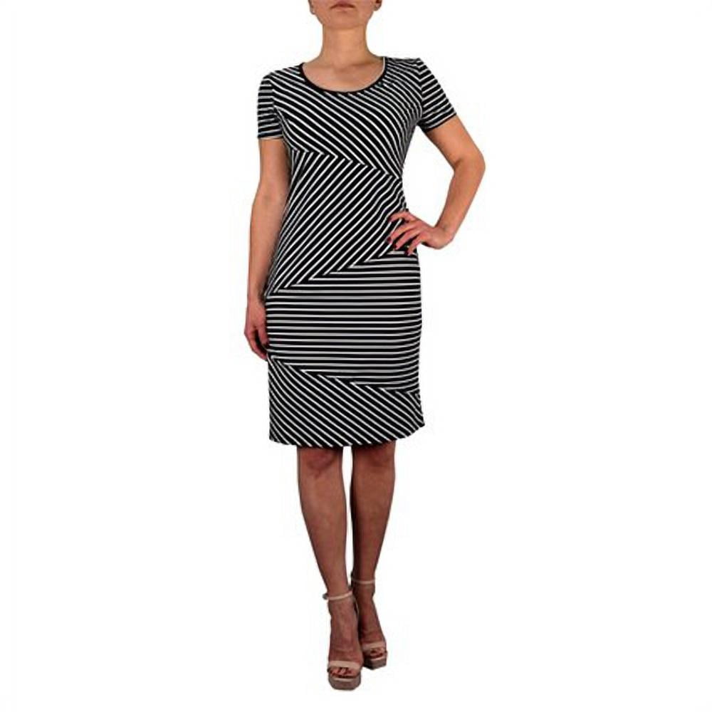 Black And White Striped Dress Bodycon