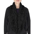 thumbnail image 1 of Peach Couture Super Warm Ultra Thick Plush Stretchy Ruffled Infinity Loop Scarf, 1 of 10