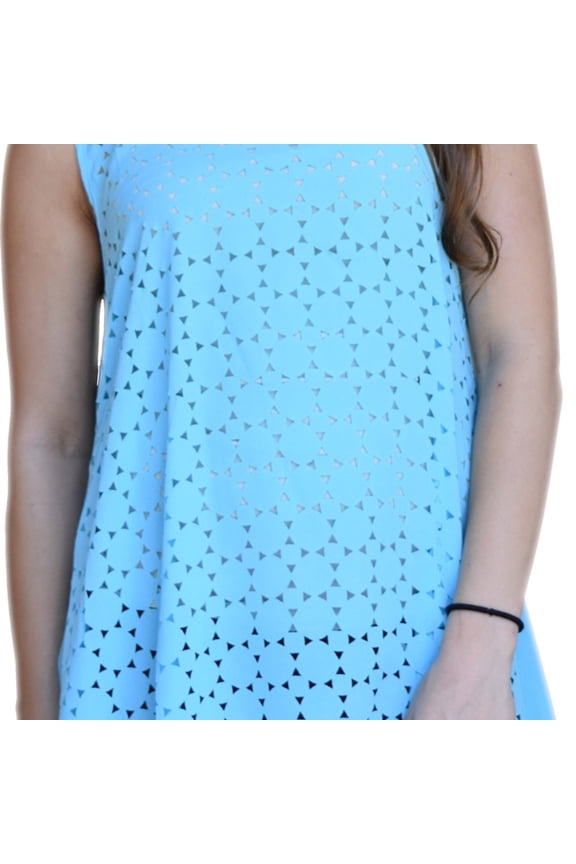 Transparent Geometric Loose Fitted Tank Top