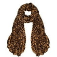 thumbnail image 1 of Peach Couture Trendy Women's Leopard Animal Print Crinkle Scarf wrap, 1 of 5