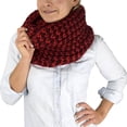 thumbnail image 1 of Peach Couture Unisex Chevron Design Hand Knit Thick Chunky Infinity Loop Scarves, 1 of 3