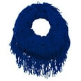 thumbnail image 1 of Peach Couture Warm Bohemian Crochet Hand Knitted Fringe Infinity Loop Scarf Wrap, 1 of 1