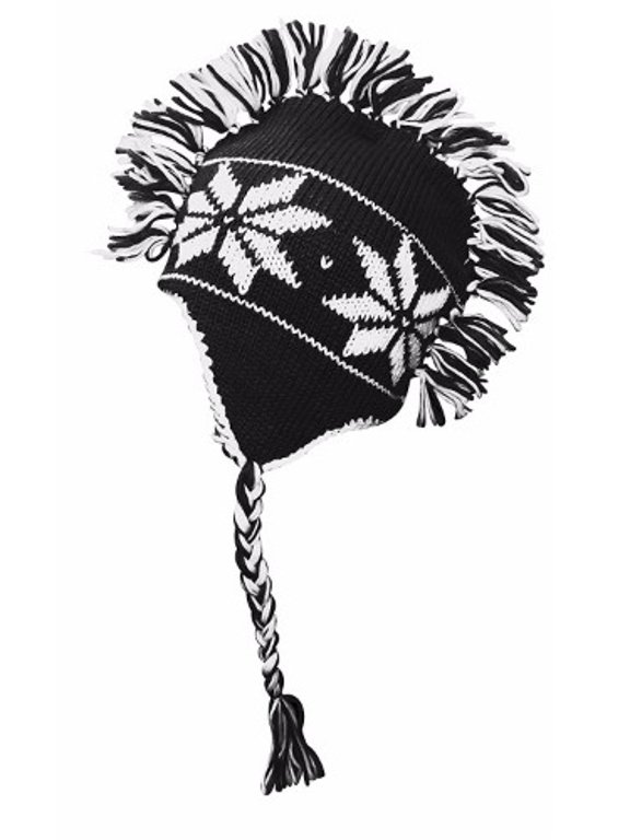 Winter Trooper Trapper Snowflake Mohawk Double layered Unisex Ski hat