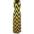 thumbnail image 1 of Peach Couture Women's Chevron Boho Chic Maxi Spring Summer Dress 2 Tone, 1 of 1