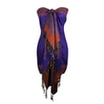 thumbnail image 1 of Peach Couture Women's Ravishing Reversible Jacquard Paisley Shawl Wrap Pashmina Purple Scarf Violet Orange, 1 of 1
