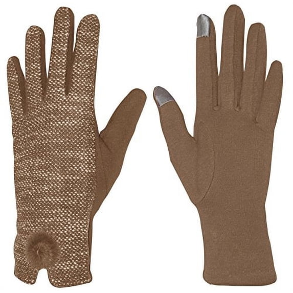 Peach Couture Womens Touch Screen Fleece Lined Marled Winter Gloves Warm Wear Marled