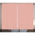 thumbnail image 1 of Ambesonne Peach Curtains 2 Panel Set, Bridal Soft Wedding, 108" x 96", Peach Pink, 1 of 3