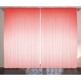 thumbnail image 1 of Ambesonne Peach Curtains 2 Panel Set, Abstract Ombre Feminine, 108" x 96", Coral Dark Coral, 1 of 3