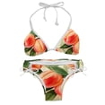 thumbnail image 1 of Peach Detachable Sponge Adjustable Strap Swimsuit Set - 2 Pack for Beach & Pool Parties, 1 of 6