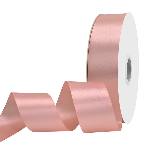 Peach Double Face Ribbon 1.5 Inch 100 Yards
