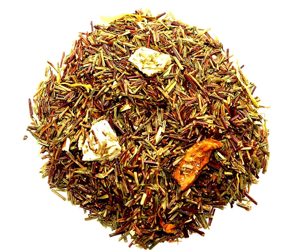  Peach Dream Rooibos Loose Leaf Green Rooibos, Orange Peel, Dried