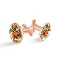 thumbnail image 1 of Peach Elegant Stainless Steel Cufflinks Set for Formal Attire and Business Shirts, 1 of 6