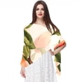 thumbnail image 1 of Peach Elegant Translucent Chiffon Hair Scarf for Women | Lightweight Breathable Silk Scarves 70.86x28.7in, 1 of 6