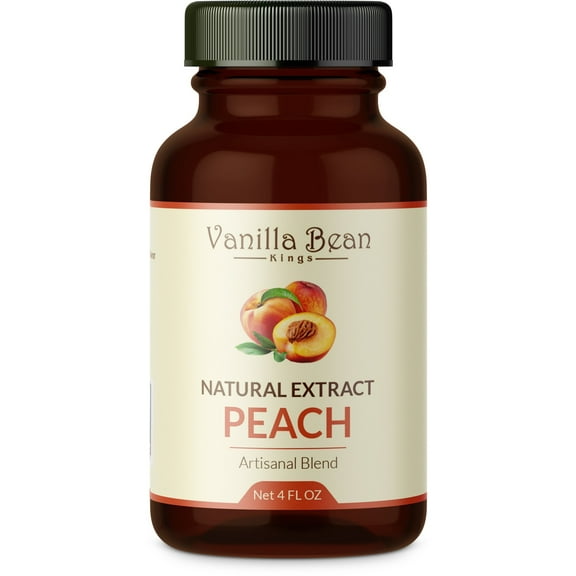 Peach Extract for Baking and Flavoring - 4 OZ - Naturals Flavors for Baked Goods, Desserts, & Cooking (Peach Extract)