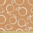 thumbnail image 1 of Ambesonne Peach Fabric by the Yard Upholstery, Ripe and Fruits, 3 Yards, Dark Peach and White, 1 of 4