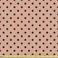 thumbnail image 1 of Ambesonne Peach Fabric by the Yard Upholstery, Abstract European Design, 2 Yards, Peach Black, 1 of 4