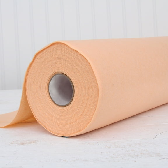 Threadart Premium Felt By the Yard - 36" Wide - Peach | Soft Wool-Like Feel | 1.2mm Thick for DIY Crafts, Sewing, Crafting Projects | Compatible with Cricut Maker