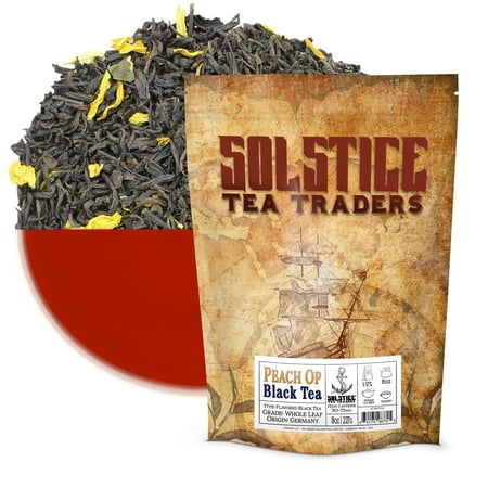 Peach Flavored Loose Leaf Black Tea (8-Ounce Bulk Bag)