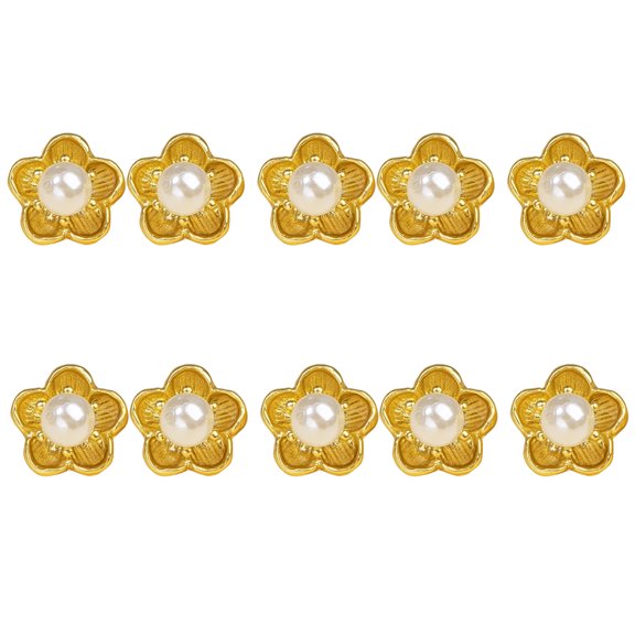 Peach Flower Designs Metal Button For Clothing Decoration And Handmade Craft