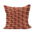 thumbnail image 1 of Peach Fluffy Throw Pillow Cushion Cover, Fishes Motif Nautical Marine Sea Underwater Creature Animal Aquarium, Decorative Square Accent Pillow Case, 24" x 24", Persian Blue Salmon Teal, by Ambesonne, 1 of 5