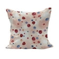 thumbnail image 1 of Peach Fluffy Throw Pillow Cushion Cover, Raspberries Blueberries Cranberries Food Themed Design with Abstract Circle Backdrop, Decorative Square Pillow Case, 28" x 28", Multicolor, by Ambesonne, 1 of 5