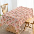 thumbnail image 1 of Peach Fruit Tablecloth Summer Sweet As A Peach Girl Birthday Party Decoration Seasonal Country Farmhouse Kitchen Dining Room Table Decor-60×84 inch, 1 of 5