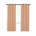 thumbnail image 1 of Peach Fuzz Blackout Curtains 54 Inches Long for Bedroom, Modern Pure Peach Fuzz Thermal Insulated Room Darkening Black Out Window Curtain Panels Grommet Drapes for Living Room, 1 of 8