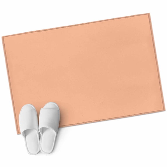Peach Fuzz Large Area Rugs for Bedroom Living Room, Soft Non Slip Carpet Bedside Rug, Modern Pure Peach Fuzz Rectangular Floor Cover Kitchen Accent Rug 2'x3' for Dining Room/Office
