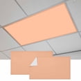thumbnail image 1 of Peach Fuzz Magnetic Fluorescent Light Covers for Ceiling Lights 2 x 4 Feet, Modern Pure Peach Fuzz Office Classroom Kitchen Drop Ceiling Light Covers Lighting Filters Shade Panel 2 Packs, 1 of 9
