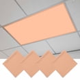 thumbnail image 1 of Peach Fuzz Magnetic Fluorescent Light Covers for Ceiling Lights 2 x 4 Feet, Modern Pure Peach Fuzz Office Classroom Kitchen Drop Ceiling Light Covers Lighting Filters Shade Panel 4 Packs, 1 of 9