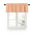 thumbnail image 1 of Peach Fuzz Valances for Windows Coral Solid Color Valance Rod Pocket Light Filtering Short Window Treatments Curtains for Kitchen Bathroom Living Room Bedroom, 1 Panel, 42 x 12 Inch, 1 of 7