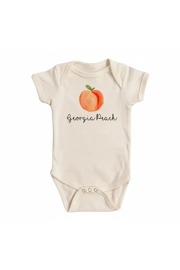 Peach Georgia Newborn Gift Baby Bodysuit