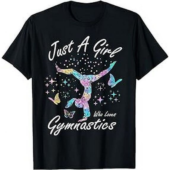 Gymnastics Gymnast Just A Girl Who Loves Gymnastics Parkour T-Shirt