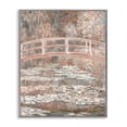 thumbnail image 1 of Stupell Industries Peach Impressionist Bridge Gray Framed Giclee Art, design by Corinne Haig, 30 x 24, 1 of 8