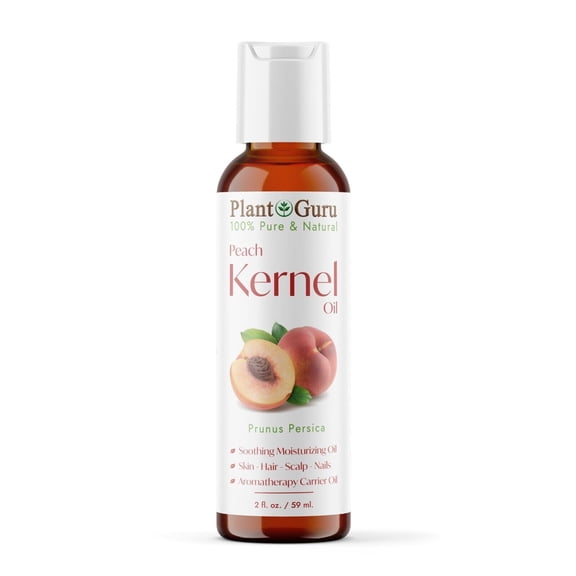 Peach Kernel Oil 2 oz. - 100% Pure and Natural Carrier Oil - Refined, Cooking, Skin, Hair, Body & Face Moisturizing