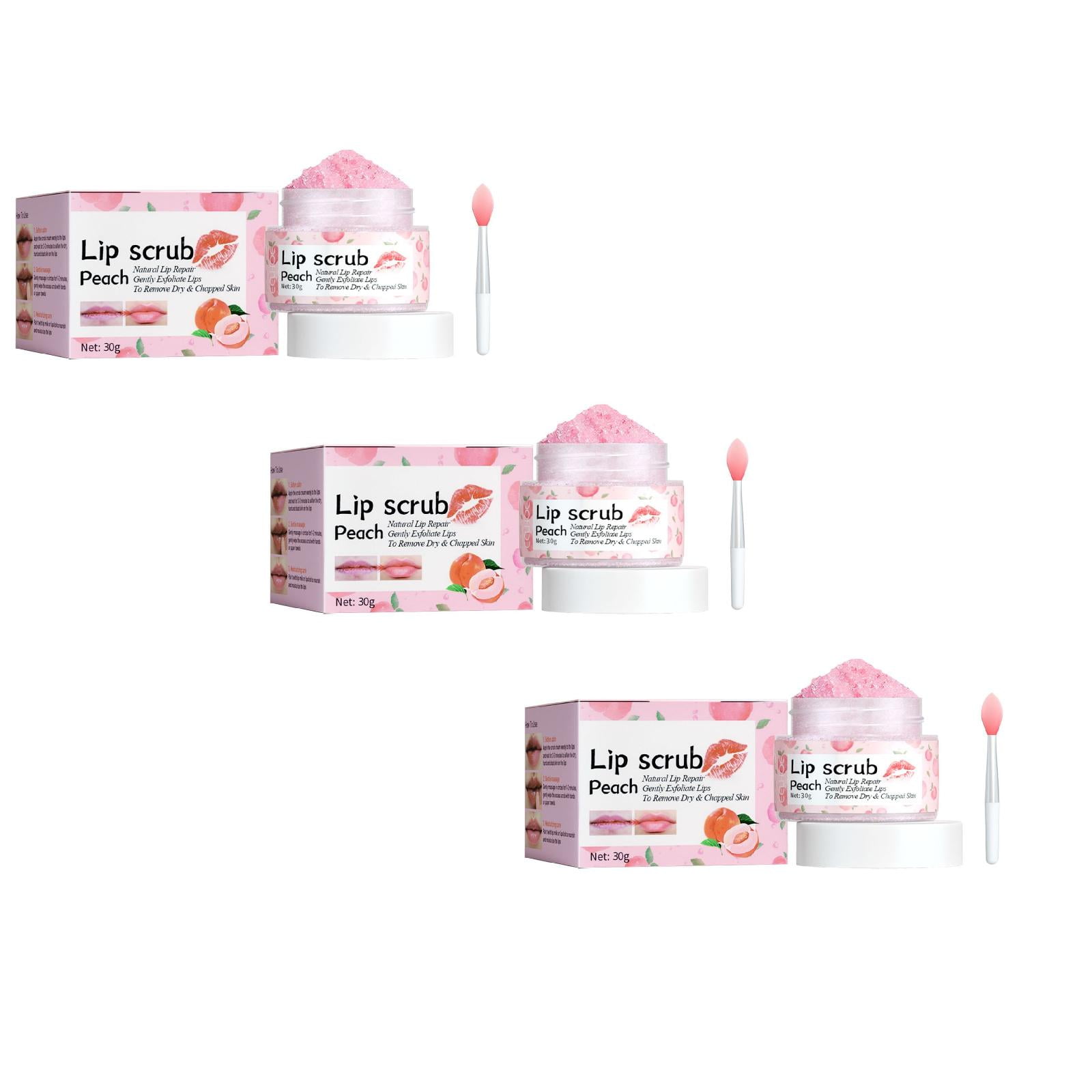 Peach Lip Scrub Fades Lip Lines Hydrates Exfoliates Revitalizes Lip And