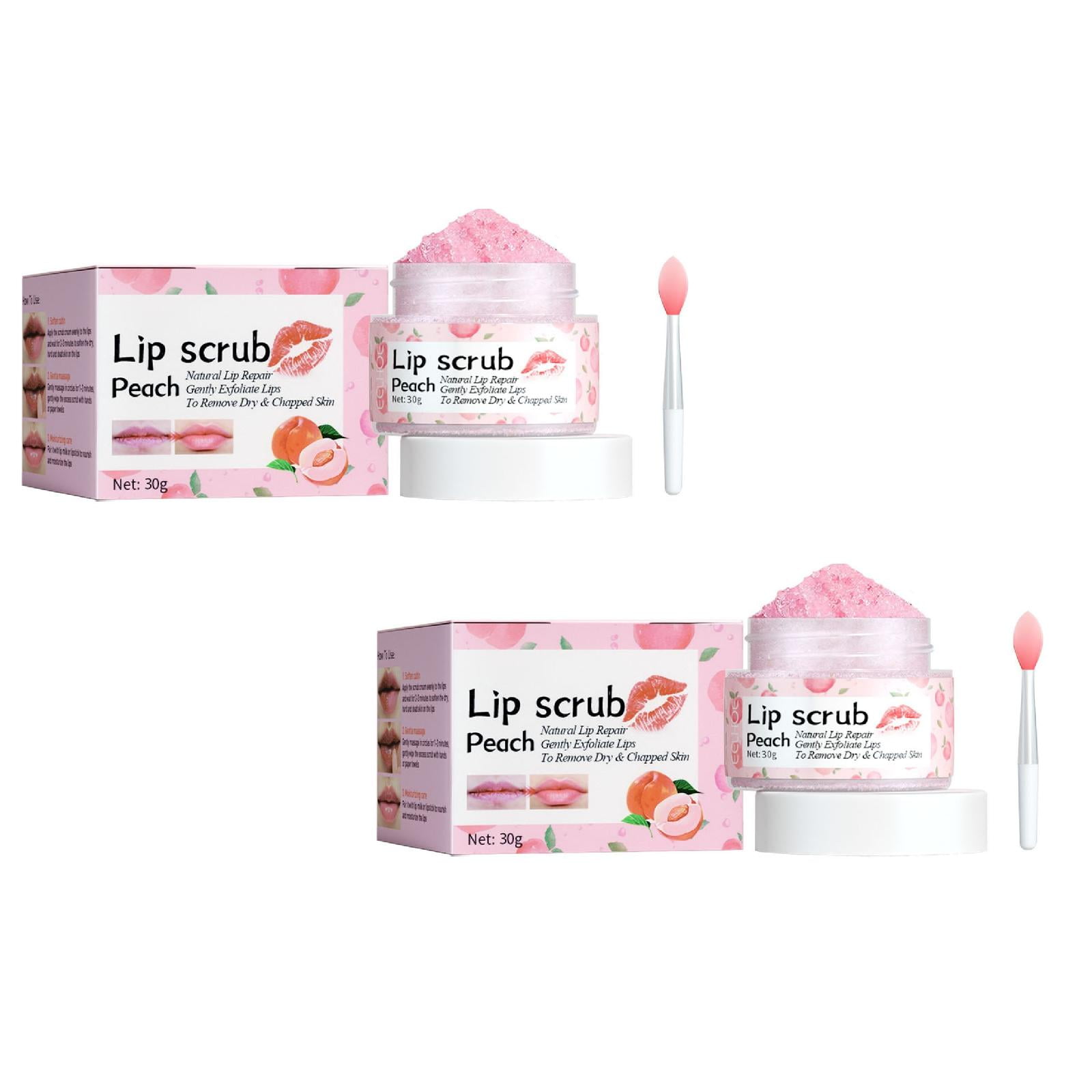 Peach Lip Scrub Fades Lip Lines Hydrates Exfoliates Revitalizes Lip and