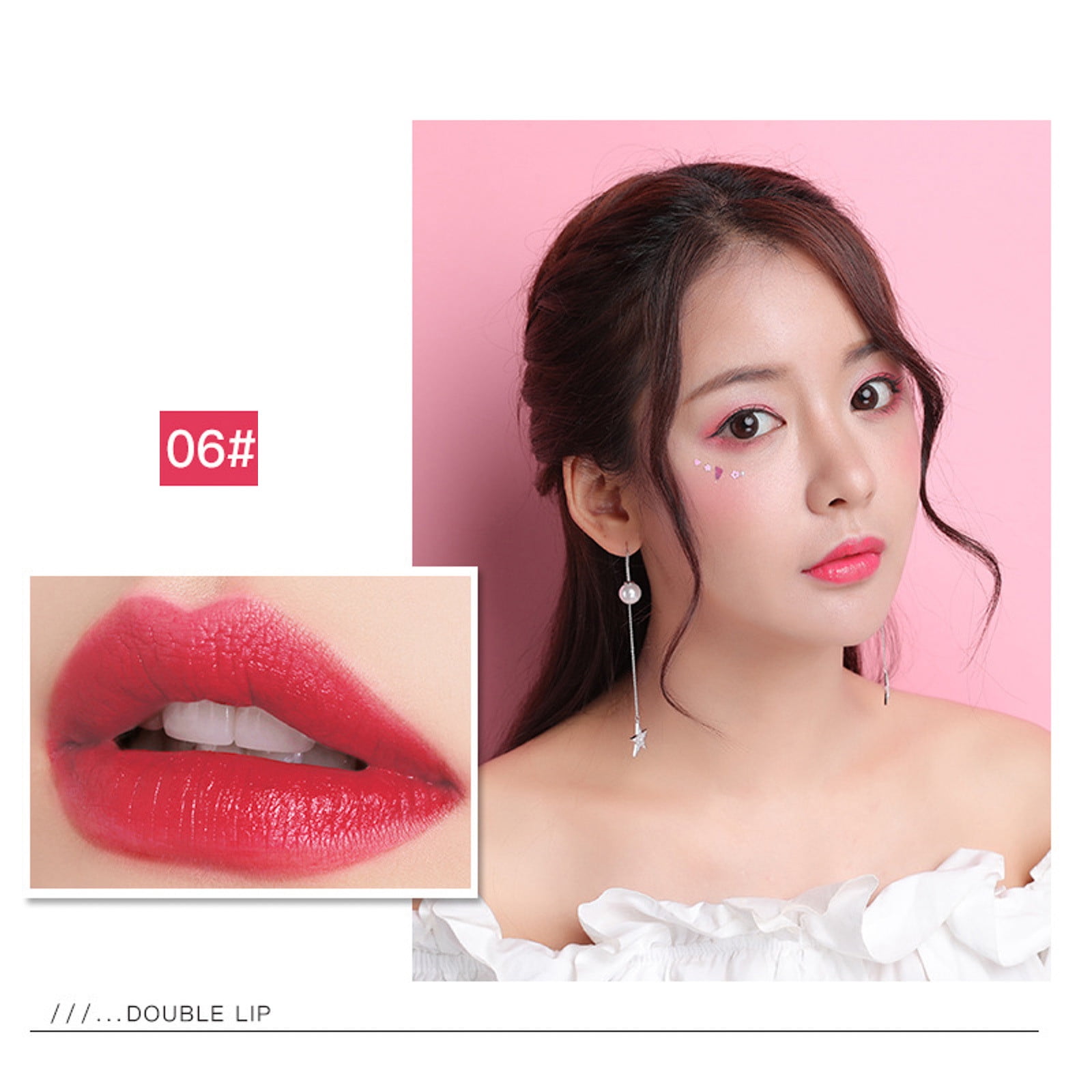 Peach Lipstick Long Lasting Lip Stain Natural Lipstick 2 In 1 Lipstick