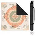 thumbnail image 1 of Peach Lotus Medallion Oriental Mahjong Mat 31.5x31.5 Inch | Non-Slip And Noise Reduction Mah Jong Table Mat Cover with Carrying Bag For Mahjong Lovers, Poker, Board Games And Dominoes, 1 of 7