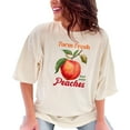thumbnail image 1 of Peach Lover T-Shirt, Hand Picked Peach Graphic Tee, Vintage Fruit Design Shirt, Summer Harvest T-Shirt, Peach Lover Gift, Ivory Comfort Colors T-Shirt, XL, 1 of 1