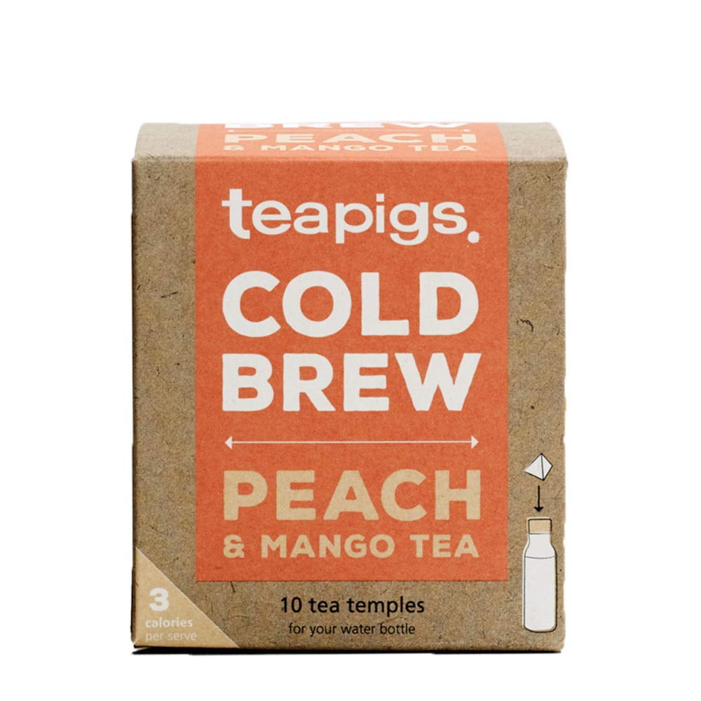 Peach & Mango Cold Brew Tea Bags, 10 Count x 6 Boxes, Herbal Infusion