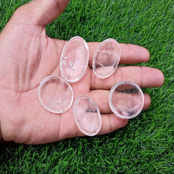 Peach Moon Stone Worry Stone for Crystal Healing Pocket Palm Stone Thumb Stone 3 Pcs