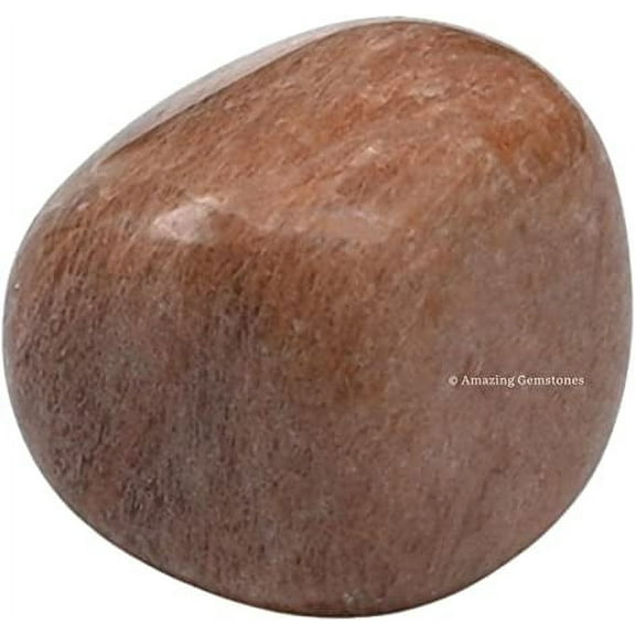Peach Moonstone Crystal Tumbled Stones Polished Rocks (1 OZ)