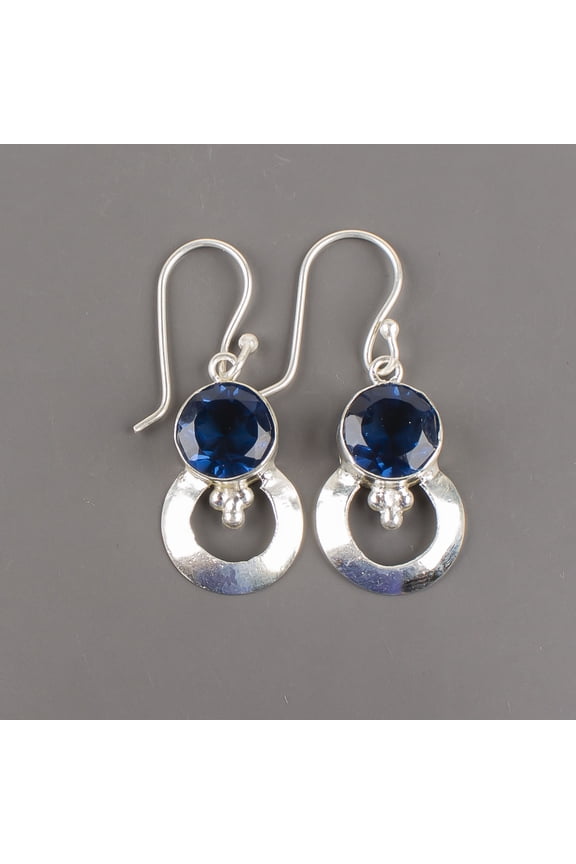 Peach Moonstone Earrings 925 Sterling Silver Jewelry