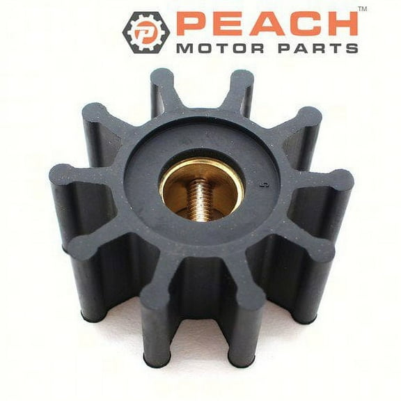 Peach Motor Parts PM-IMPE-0009A Impeller, Water Pump (Neoprene); Fits Jabsco: 18673-0001, 18673-0001-P, CEF: 500156, Gray Marine: 74326, Northern Lights: 25-12009, NL-25-12009