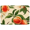thumbnail image 1 of Peach Non-Slip Polyester Door Mat Floor Mats Bath Rugs Machine Washable, 1 of 6