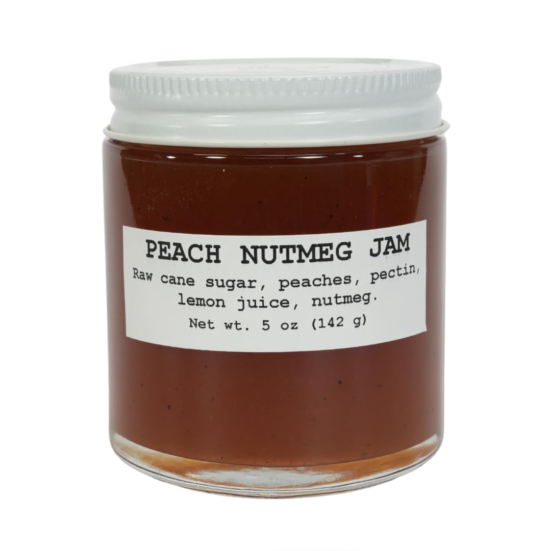 Peach Nutmeg Jam, 5 oz - Craft, Gourmet, Unusual Jams & Jellies Made in ...