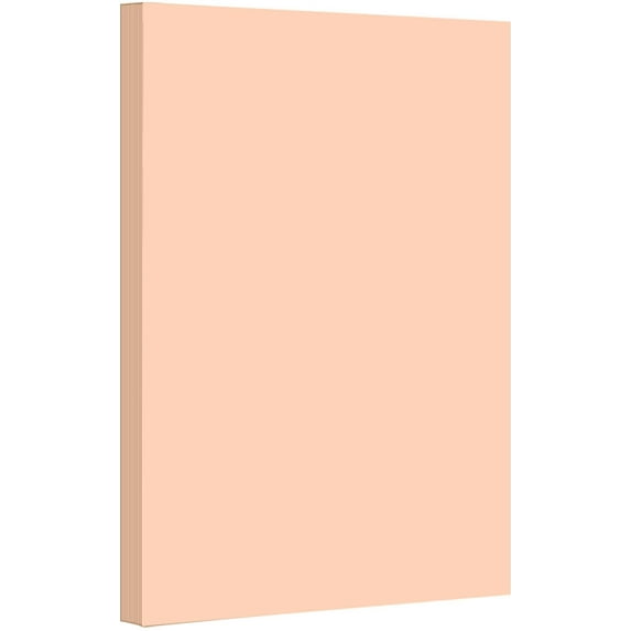 Peach Pastel Color Card Stock | 67Lb Cover Cardstock | 8.5" x 14" Inches | 50 Sheets Per Pack